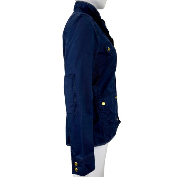 J.Crew Navy Utility Jacket — Gold Hardware — Size Small - Picture 5 of 9